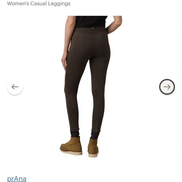 Prana Monte Baldo Olive Knit Leggings - Picture 2 of 9